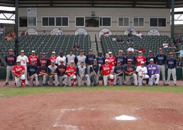 Members of the RRAC All-Conference Baseball Team photographed at this weekend's conference tournament.